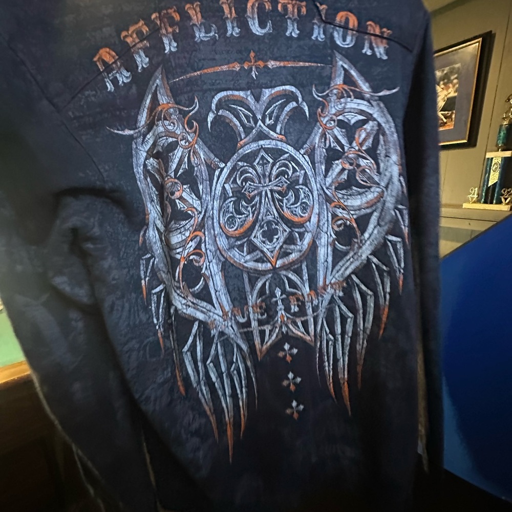 Affliction Vintage Zip Up Jacket